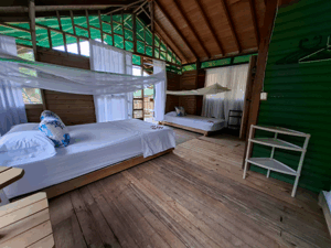 cabana basilisco interior camas entrada