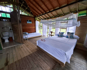 cabana basilisco interior camas vista