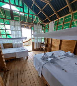 cabana valhalla interior cama vista