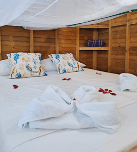 cabana venecia2 interior cama cobija