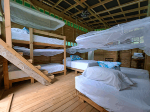 cabana vikinga interior camas